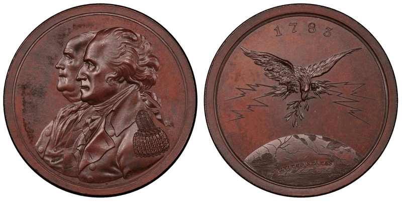(c.1808) Bronzed-Copper Medal J-CM-5, Sansom, American Revolution