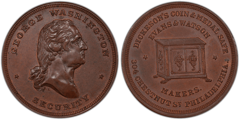 (1859) Bronzed Copper Medal GW-257, Dickeson's Coin & Medal Safe