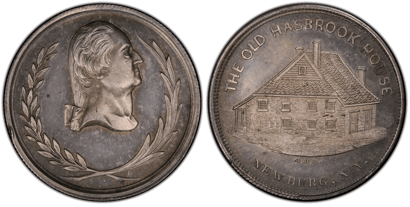(1860) Silver Medal GW-282, Star-Hasbrook House