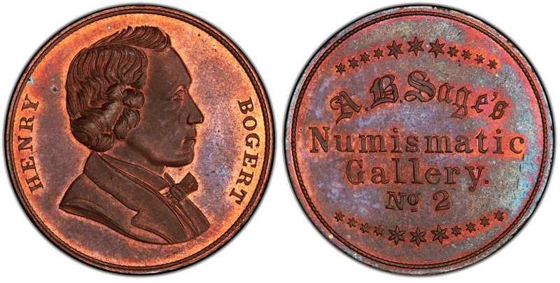 (c.1860) Token Sage's Historical No. 2 Copper Henry Bogert