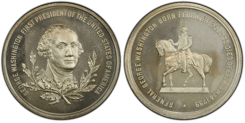 (1876) Silver Medal GW-935, Koch's Equestrian