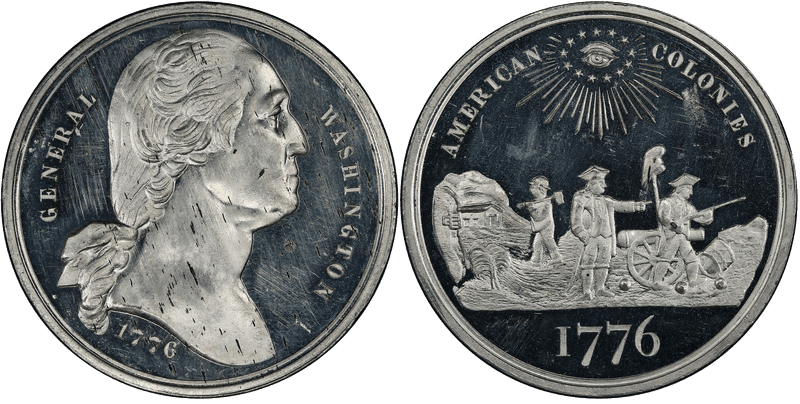 (1876) White Metal So-Called Dollar GW-917, HK-72a, American Colonies