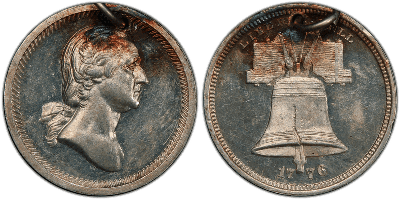 (1876) Silver Medalet GW-470, Liberty Bell