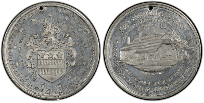 (1883) Token GW-985, Zinc-Plated Copper Evacuation of New York