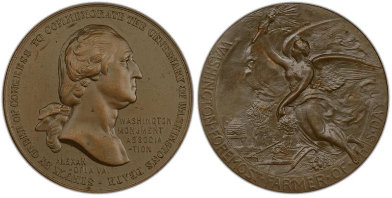 (1904) Bronze Medal Baker-1825, Washington Monument Association