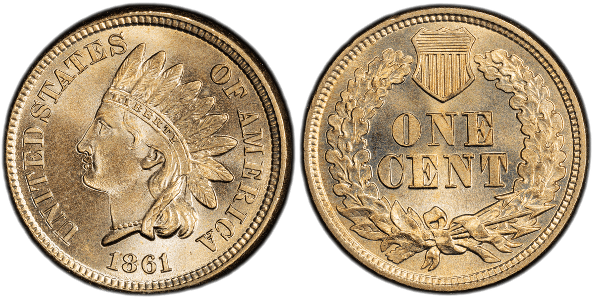 1861 Indian Head Cent