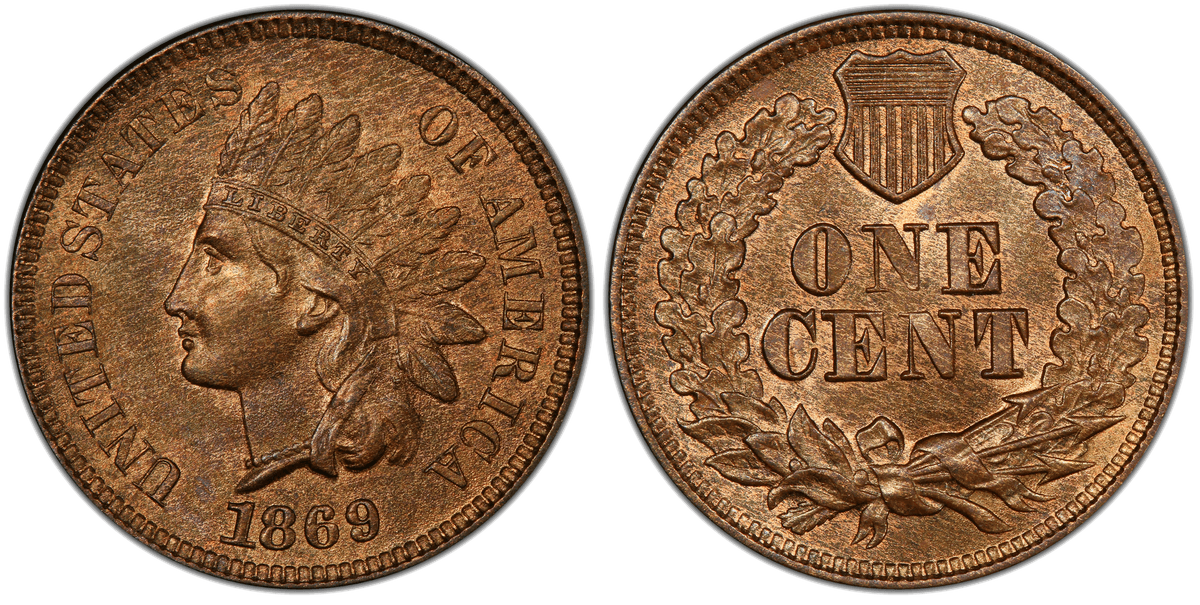 1869 Indian Head Cent
