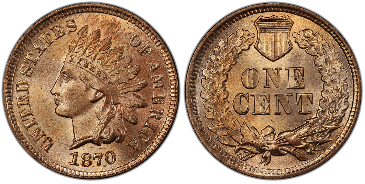 1870 Indian Head Cent