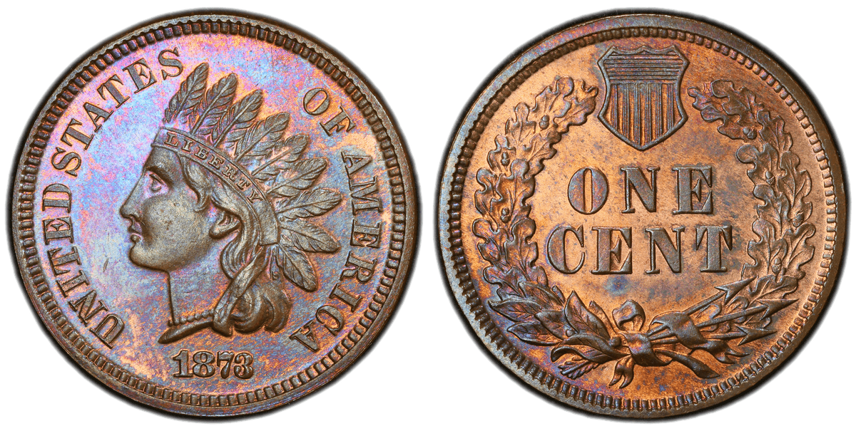 1873 Indian Head Cent - Closed 3