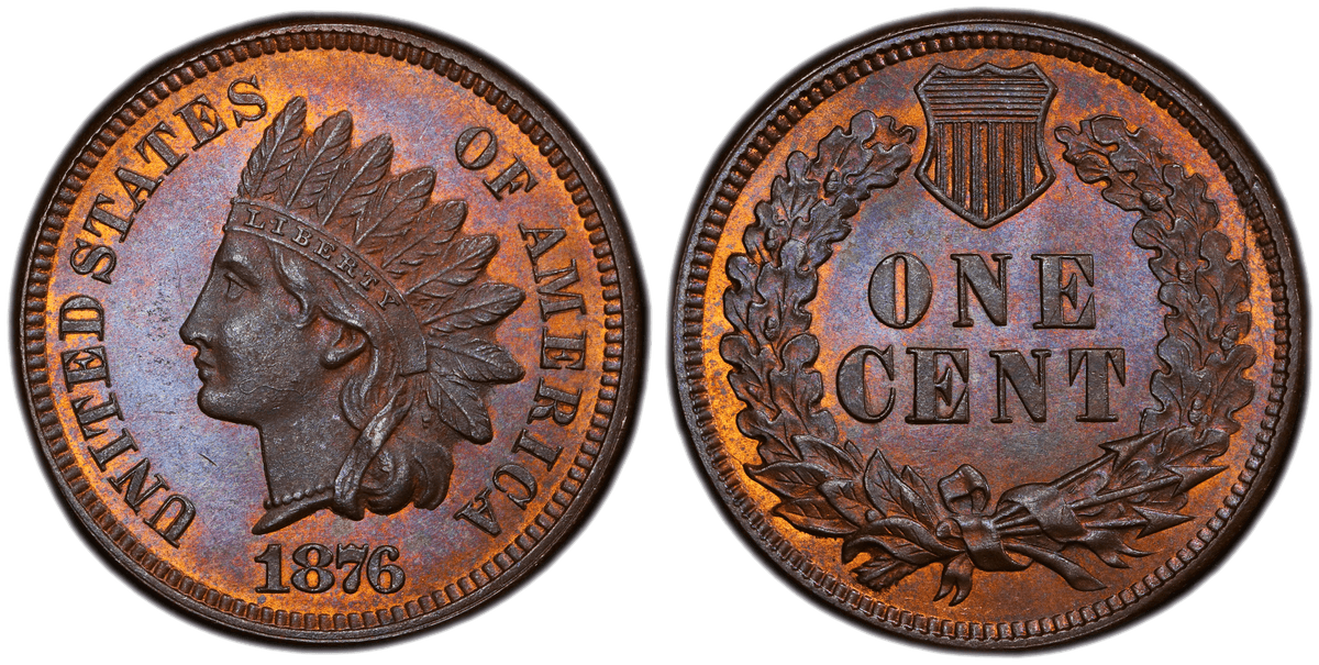 1876 Indian Head Cent