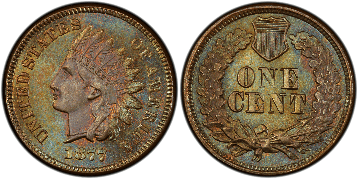 1877 Indian Head Cent