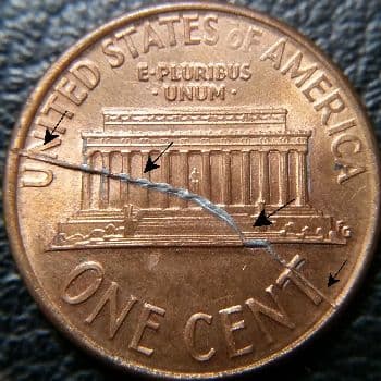 RRDC-1c-1992-01R Bisecting Rim to Rim Die Crack