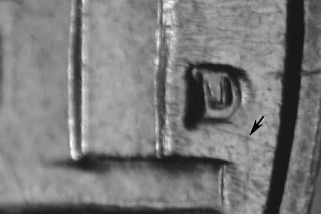 1964-D Repunched Mintmark WRPM-005