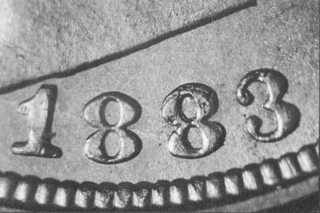 1883 Repunched Date WRPD-004