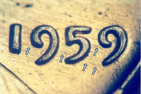 1959 Doubled Die Obverse WDDO-001