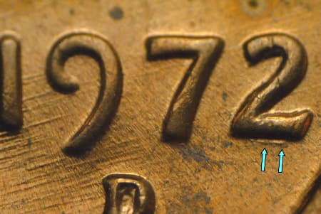 1972-D Doubled Die Obverse WDDO-005