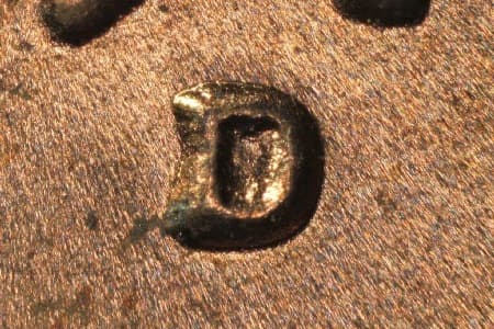 1973-D Repunched Mintmark WRPM-001