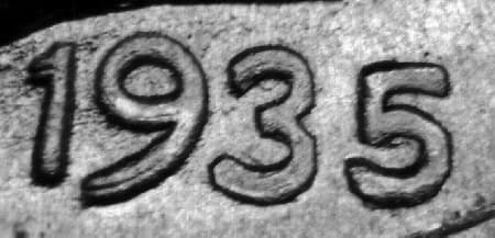 1935 Doubled Die Obverse WDDO-001