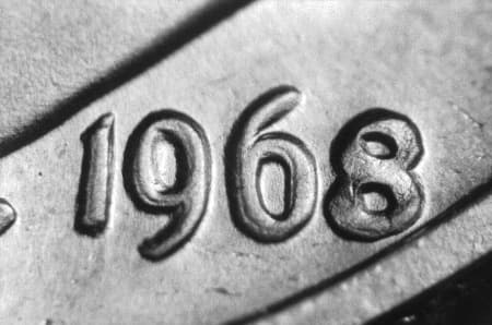1968 Doubled Die Obverse WDDO-001