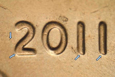 2011 Doubled Die Obverse WDDO-003