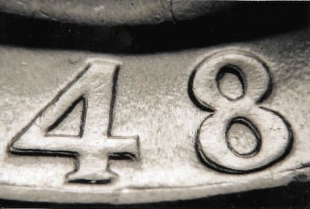 1948 Doubled Die Obverse WDDO-005