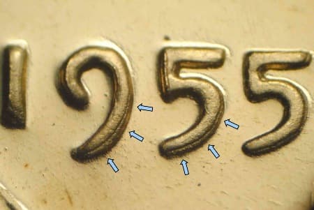 1955 Doubled Die Obverse WDDO-006