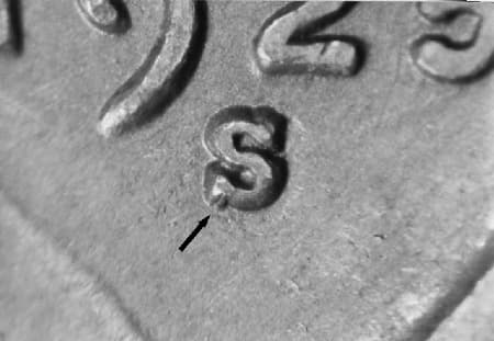 1925-S Repunched Mintmark WRPM-006