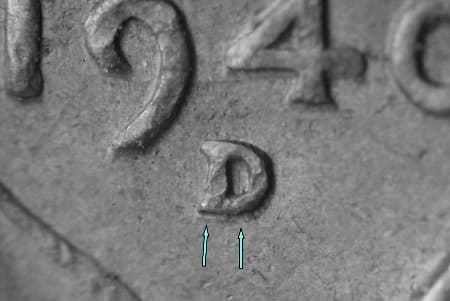1940-D Repunched Mintmark WRPM-006