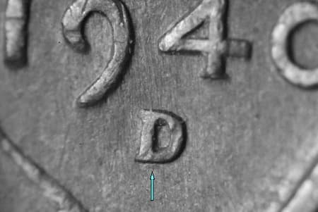1940-D Repunched Mintmark WRPM-007