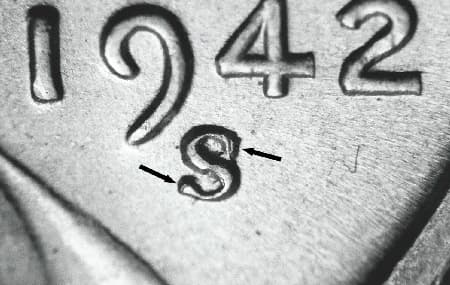 1942-S Repunched Mintmark WRPM-007
