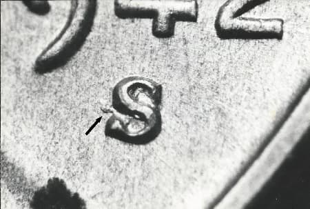 1942-S Repunched Mintmark WRPM-010