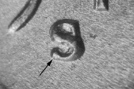 1949-S Repunched Mintmark WRPM-017