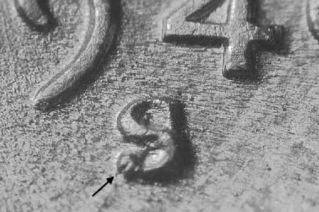 1949-S Repunched Mintmark WRPM-019