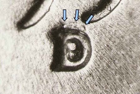 1950-D Repunched Mintmark WRPM-002