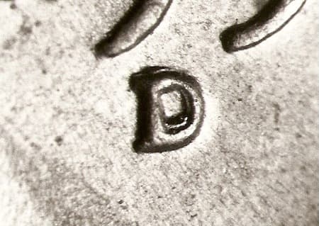 1950-D Repunched Mintmark WRPM-004