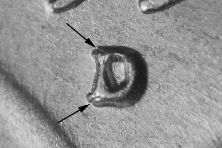 1950-D Repunched Mintmark WRPM-012