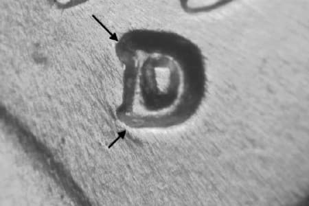 1950-D Repunched Mintmark WRPM-014