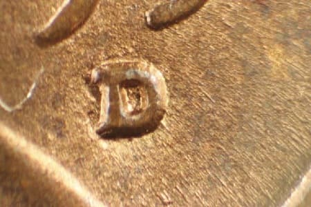 1950-D Repunched Mintmark WRPM-019