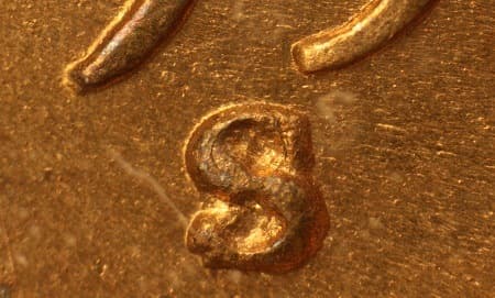1950-S Repunched Mintmark WRPM-001
