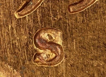 1950-S Repunched Mintmark WRPM-013