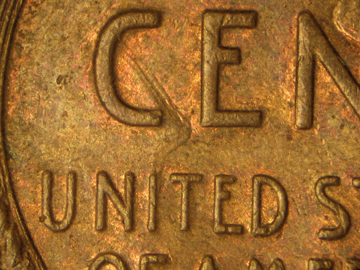 1955-D Atypical Die Clash ADC-1C-1955D-02