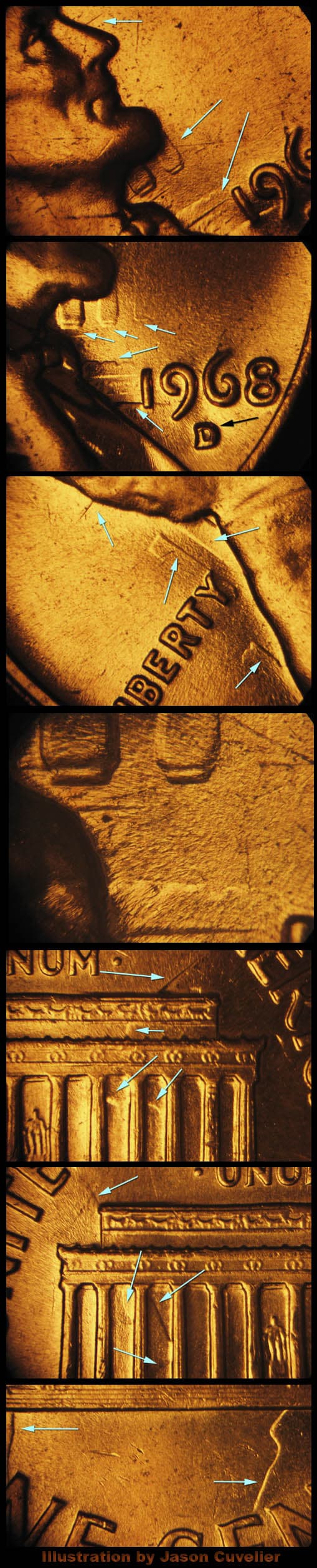1968-D Atypical Die Clash ADC-1C-1968D-01