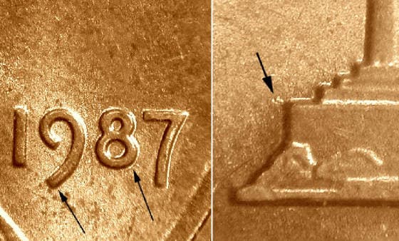 1987P-1DEO-006T Trail Die Obverse