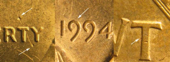 1994P-1DEO-005T Trail Die Obverse