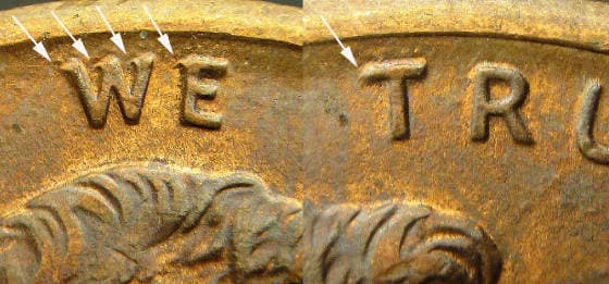 1995P-1DEO-009T Trail Die Obverse
