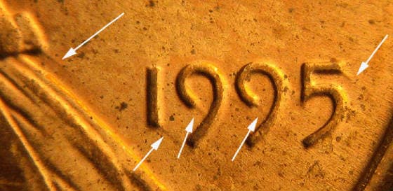 1995P-1DEO-010T Trail Die Obverse