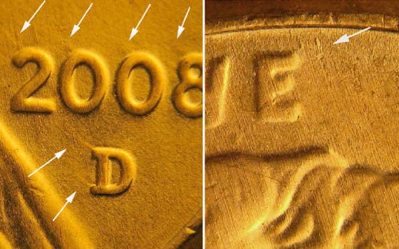 2008D-1DEO-001T Trail Die Obverse