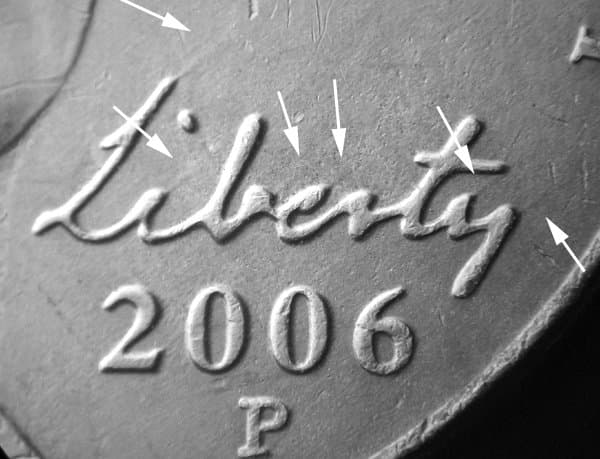 2006P-5DEO-001T Trail Die Obverse
