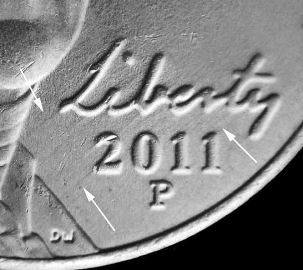 2011P-5DEO-001T Trail Die Obverse