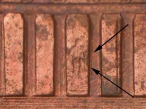 1998 Doubled Die Reverse DDR-007